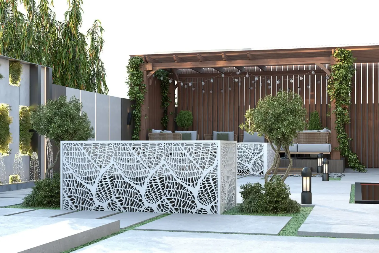 Pergolas Wooden Design for Villa UAE