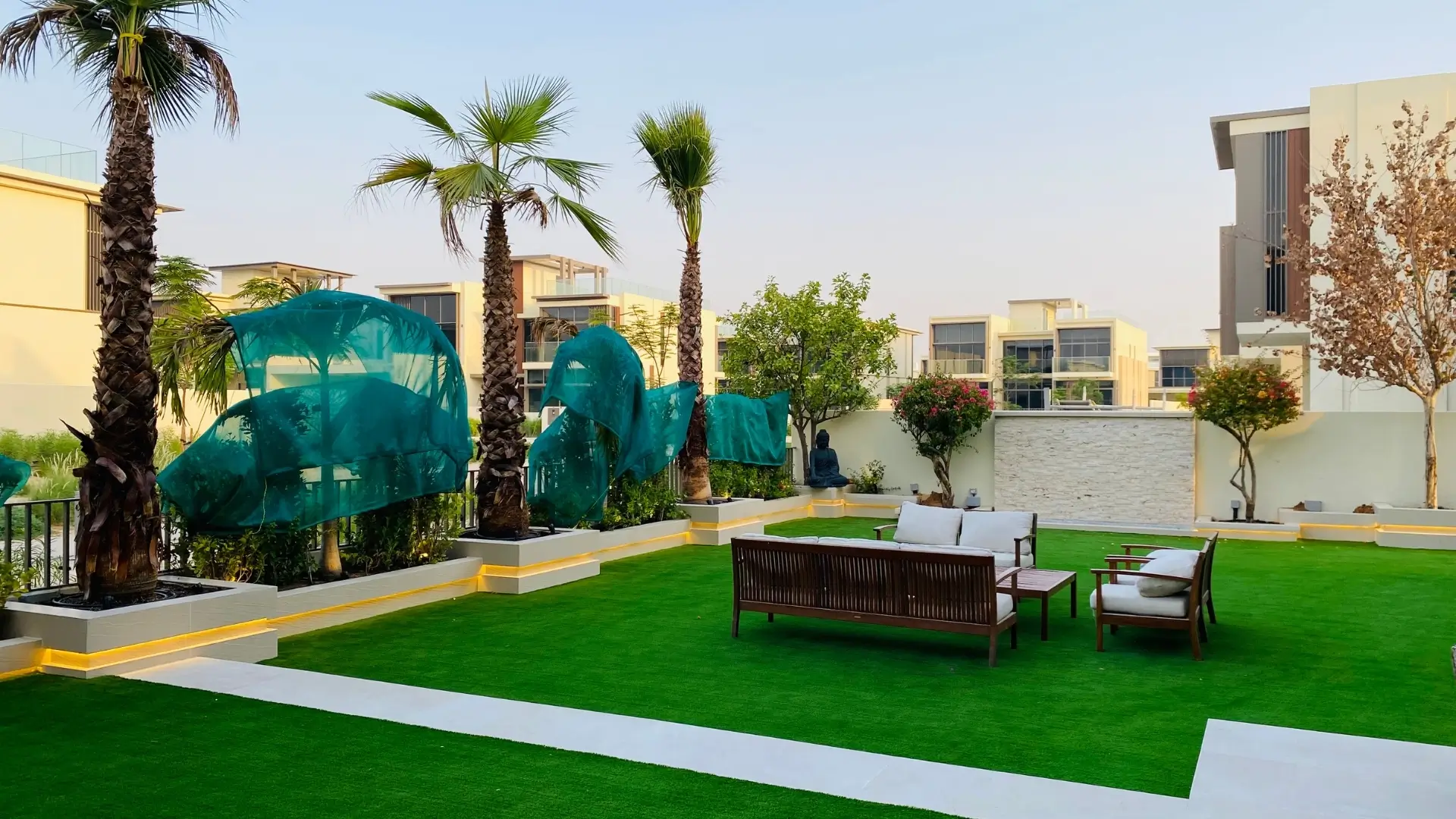 Artificial Grass Installation for Dubai Villa By Warriors Landscape