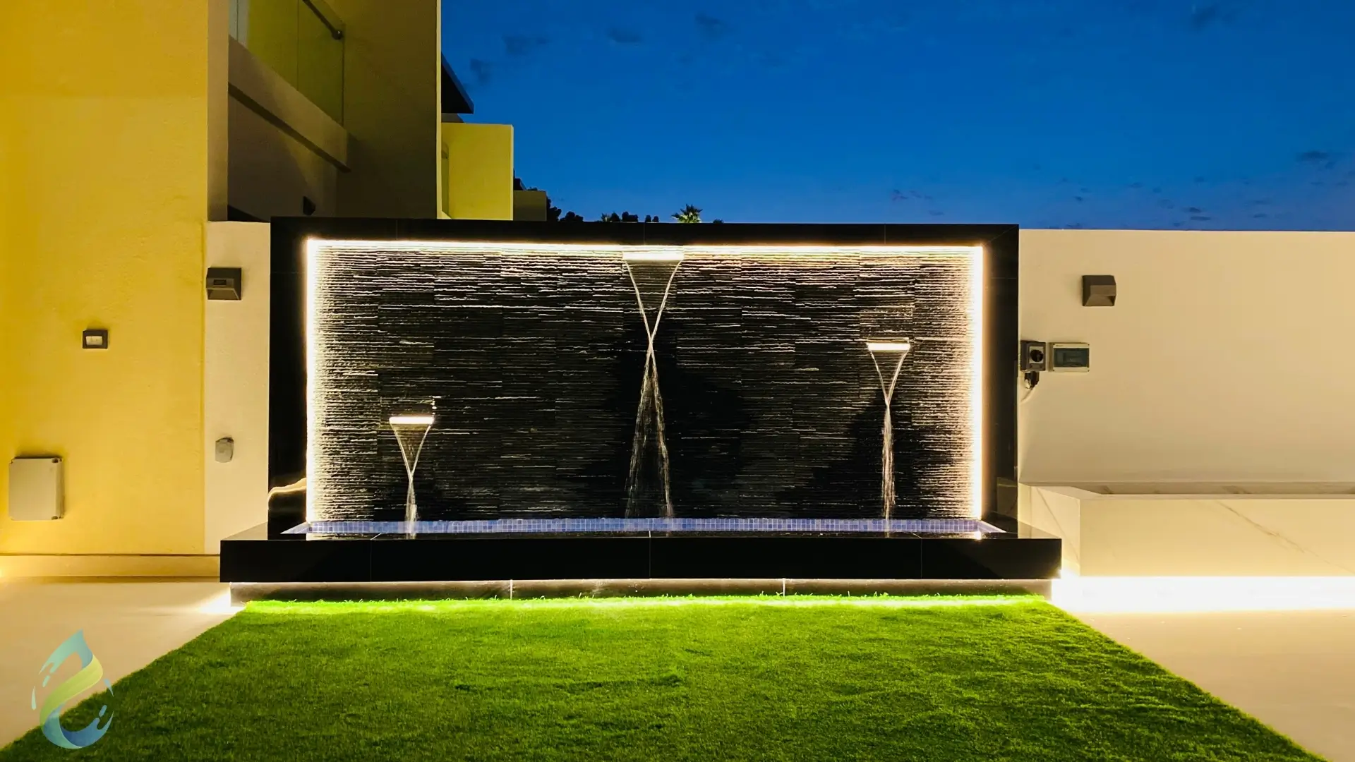 Water Features Design for a Private Villa in Dubai