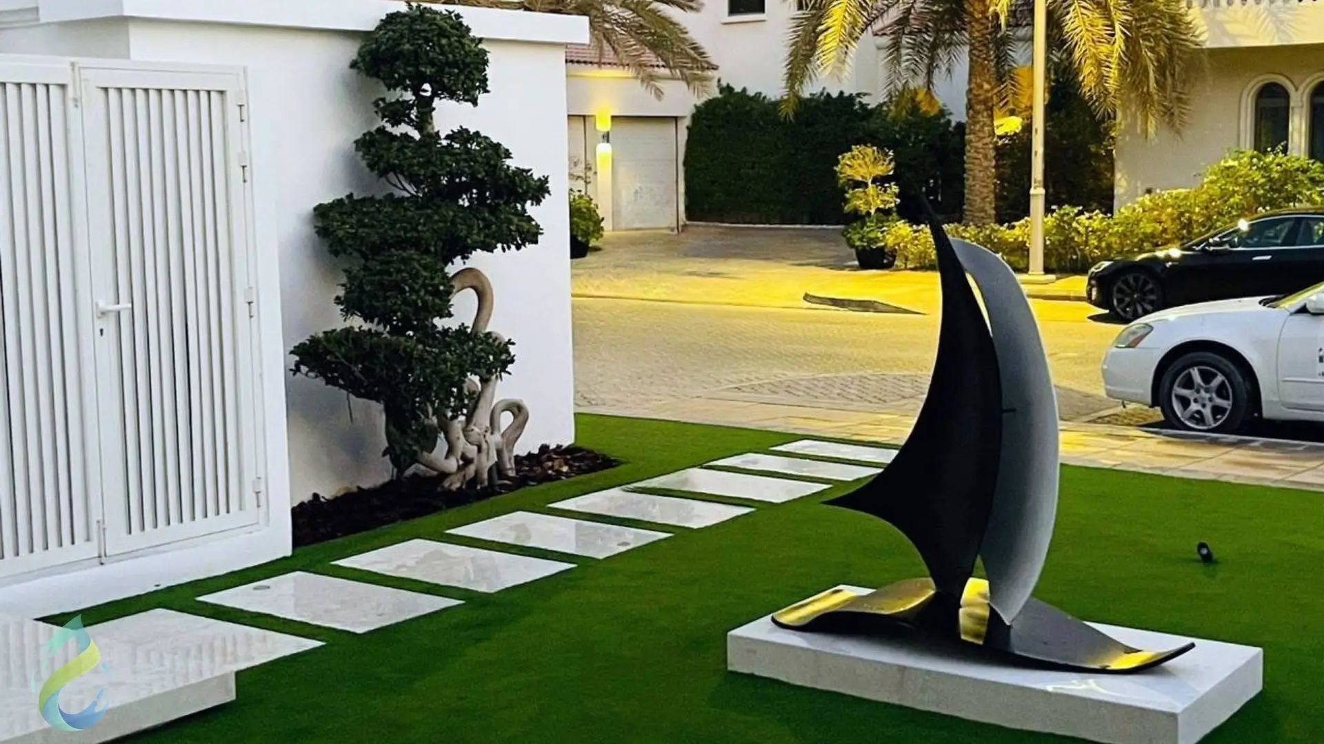Artificial Grass at Villa Garden at Palm Jumeirah