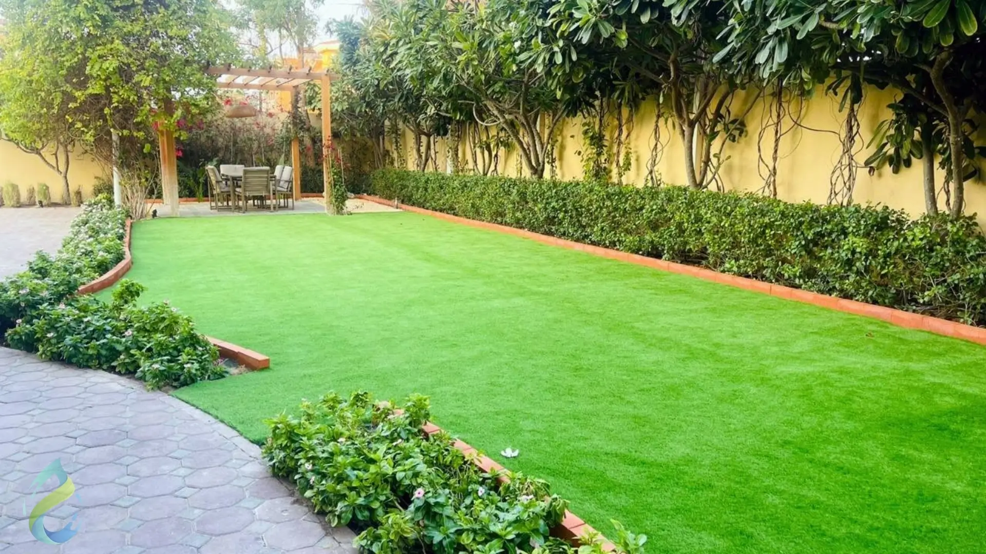 Outdoor Villa Garden Landscaping Work at Al Barsha Dubai