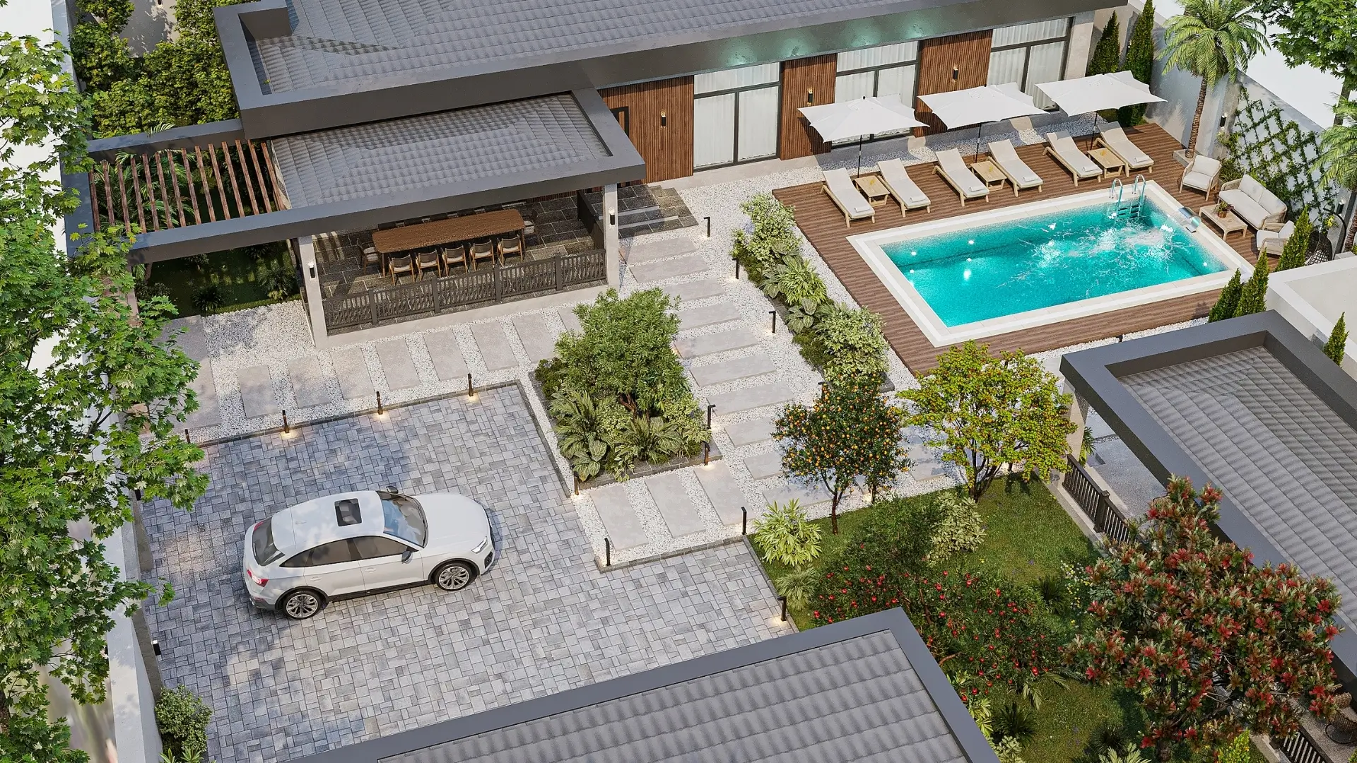 Hardscape Element for Private Property in UAE