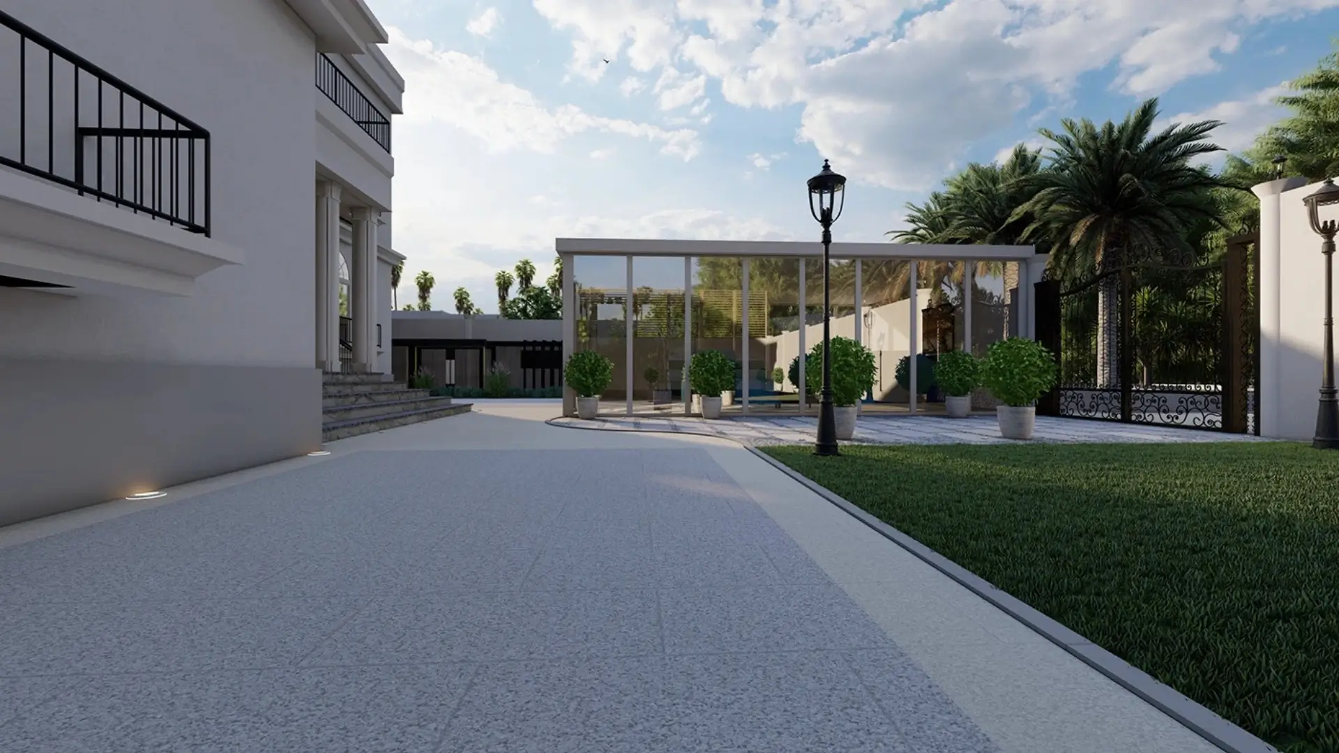 Glass House at a Villa in Dubai