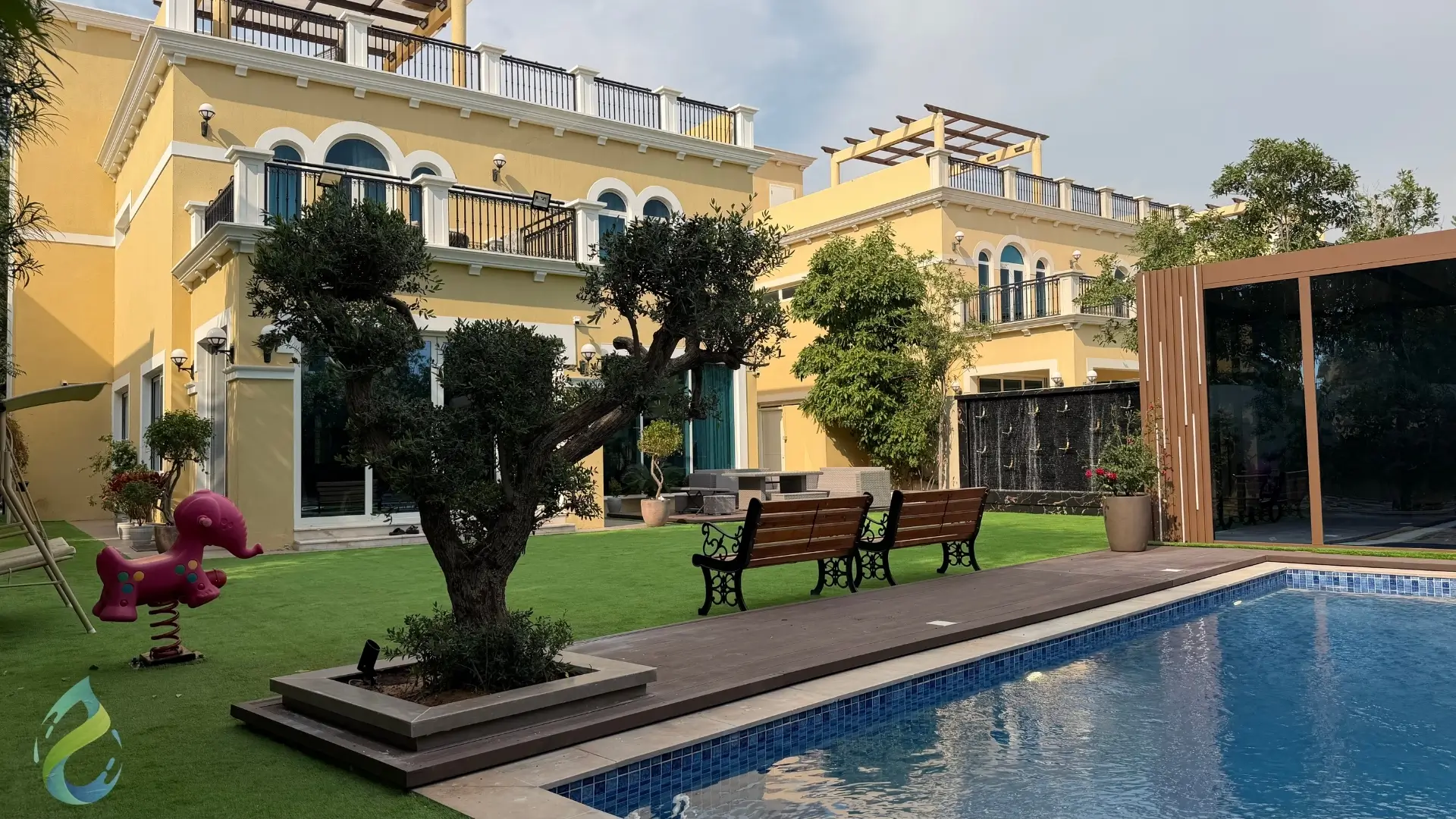 JVC Villa Complete Landscape and Aluminium Work in Dubai